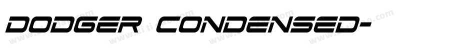 Dodger Condensed字体转换